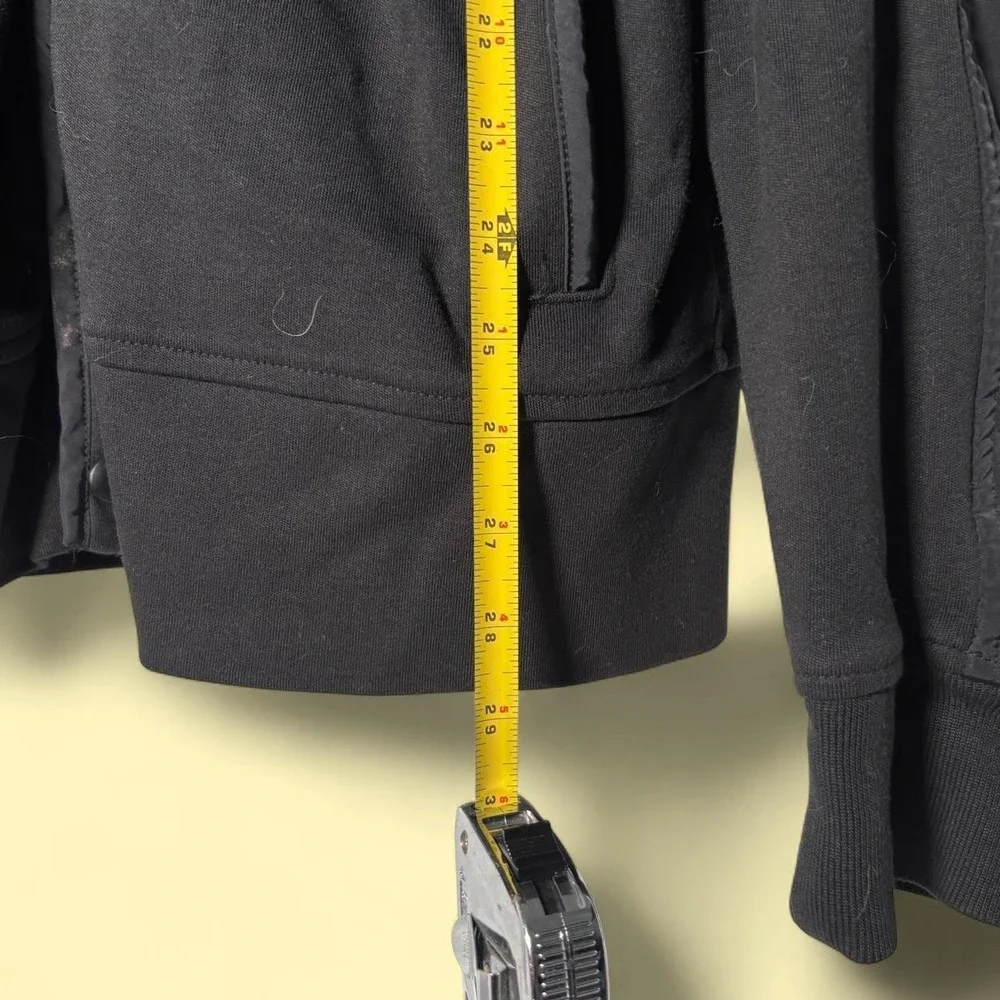 Banana Republic Full Zip Jacket Mens Large Black Excellent Mock Neck Utility